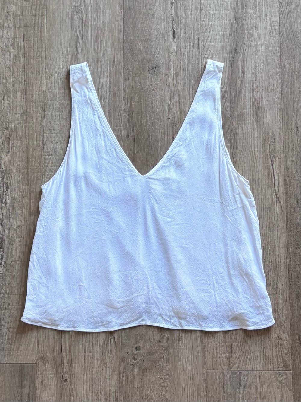 Wilfred Open Back Tie Tank Top in White